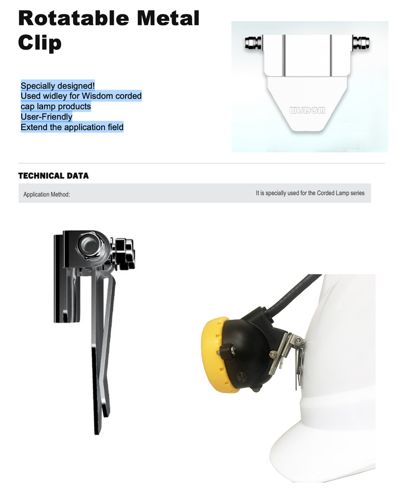 Rotatable Metal Clip x5