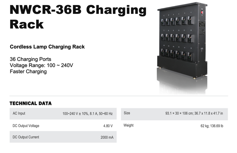 36 unit Locking FAST charger rack