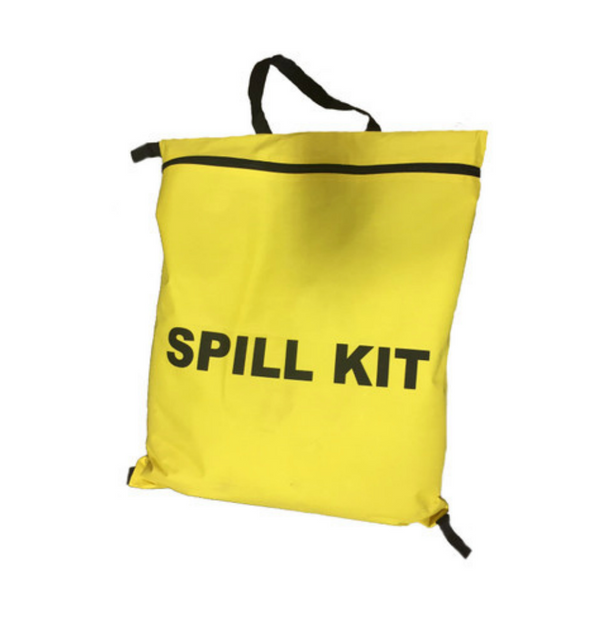 The "Deluxe" Spill Kit - Yellow Zip "Spill Kit" Bag - 10 Gal Kit
